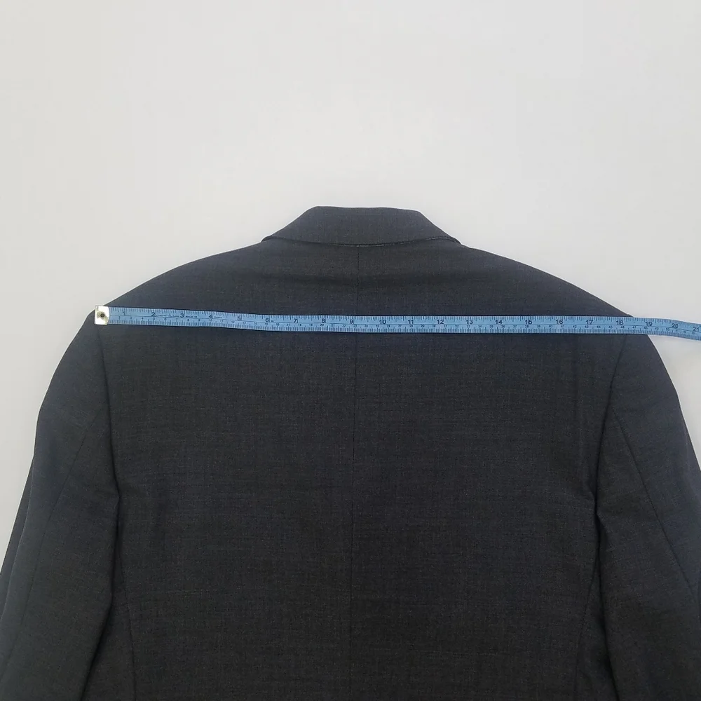 Barneys New York Three Button Wool Blend Blazer